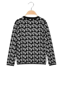 Pink Baby Pullover da bambina con bottoni dorati