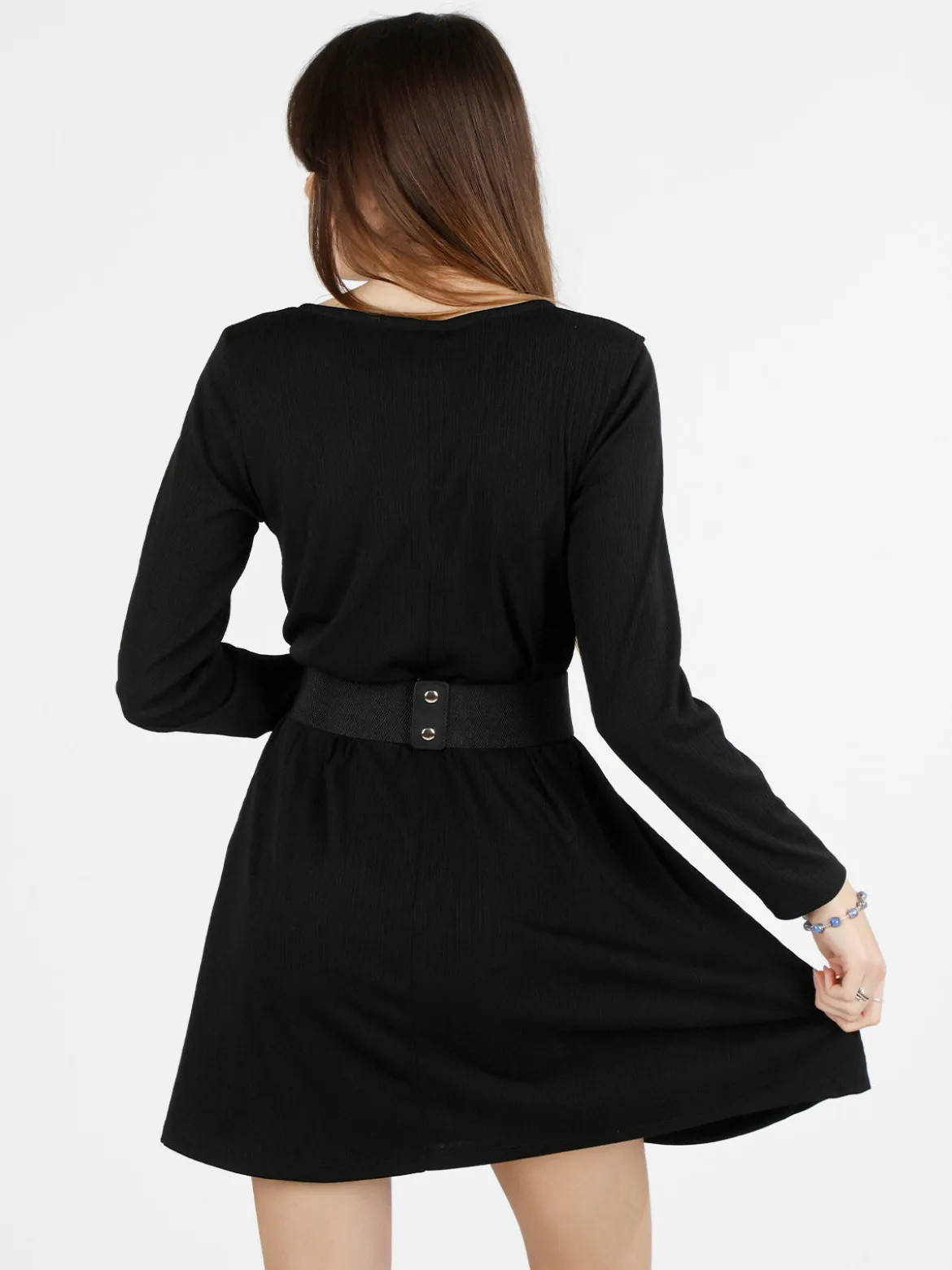 Pink Black Abito donna a maniche lunghe