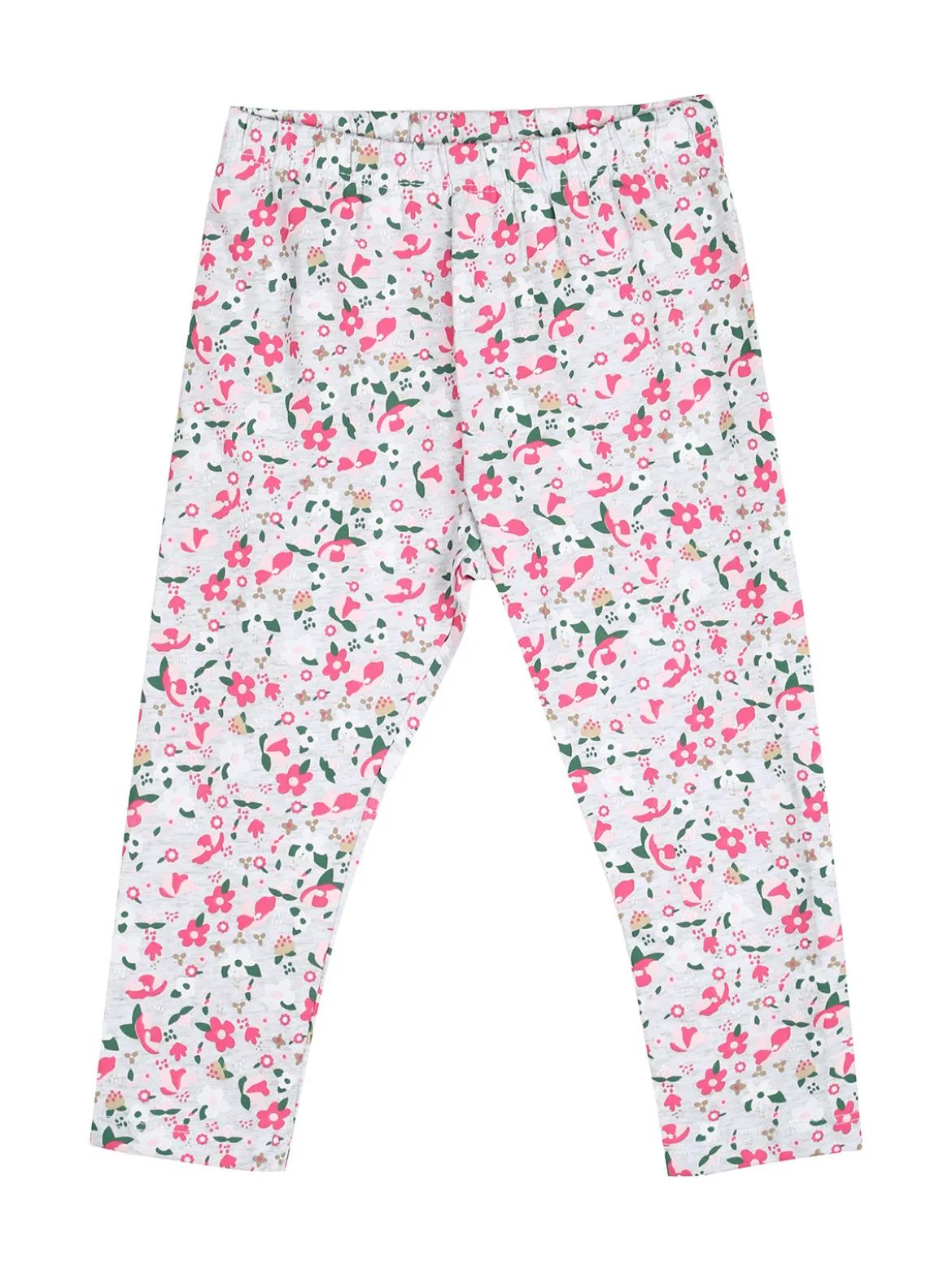 Pink Girl Completo 2 pezzi da neonata con leggings floreali - rosa