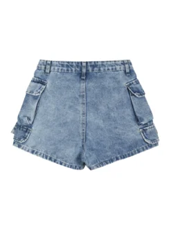Pink Rabbit Shorts da bambina in jeans