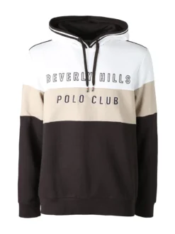Polo Club Felpa da uomo con cappuccio - moro