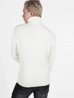 Polo Club Maglione dolcevita da uomo a trecce