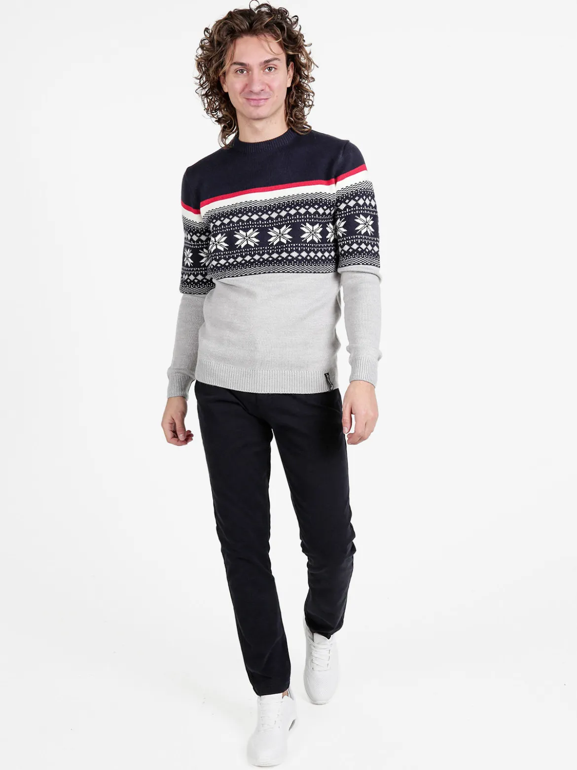 Polo Club Maglione girocollo da uomo con stampe