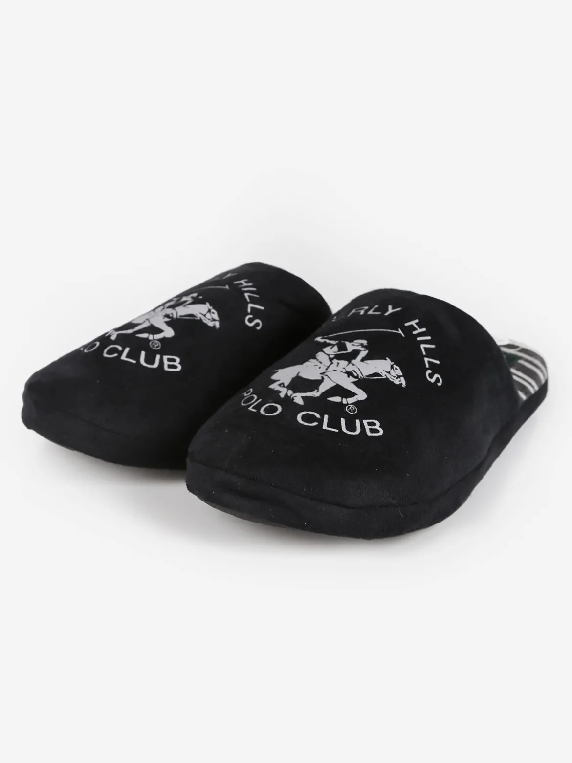 Polo Club Pantofole uomo in tessuto scamosciato