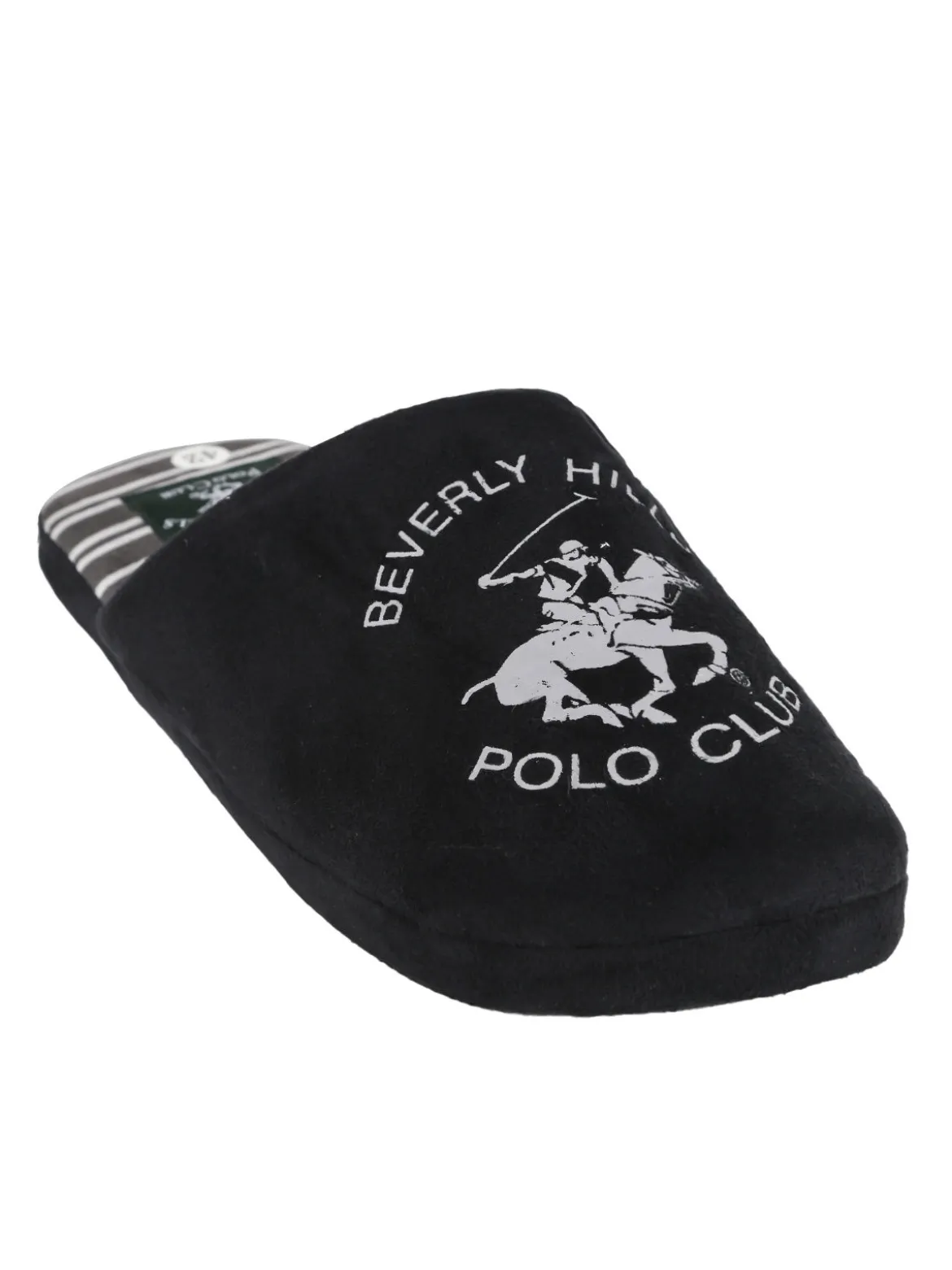 Polo Club Pantofole uomo in tessuto scamosciato