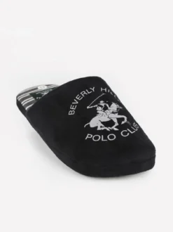 Polo Club Pantofole uomo in tessuto scamosciato