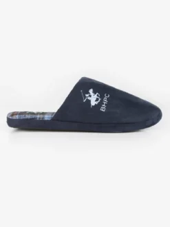Polo Club Pantofole uomo in tessuto scamosciato
