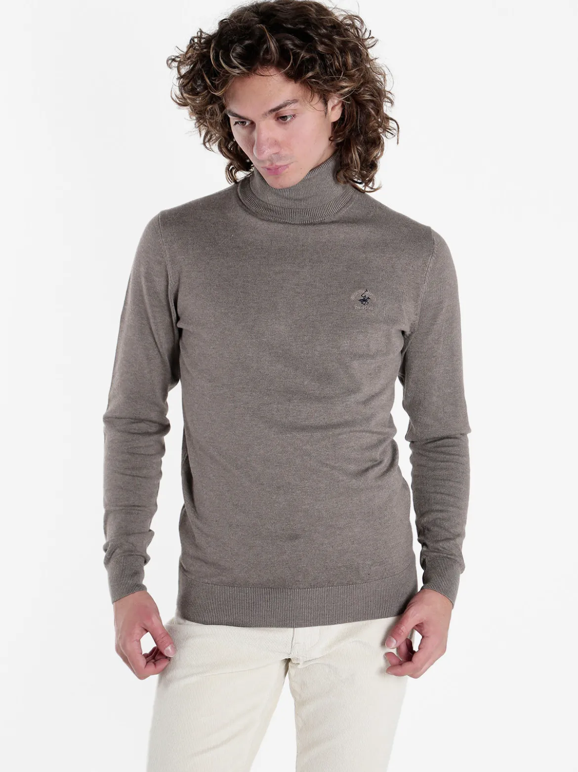 Polo Club Pullover dolcevita in maglia da uomo