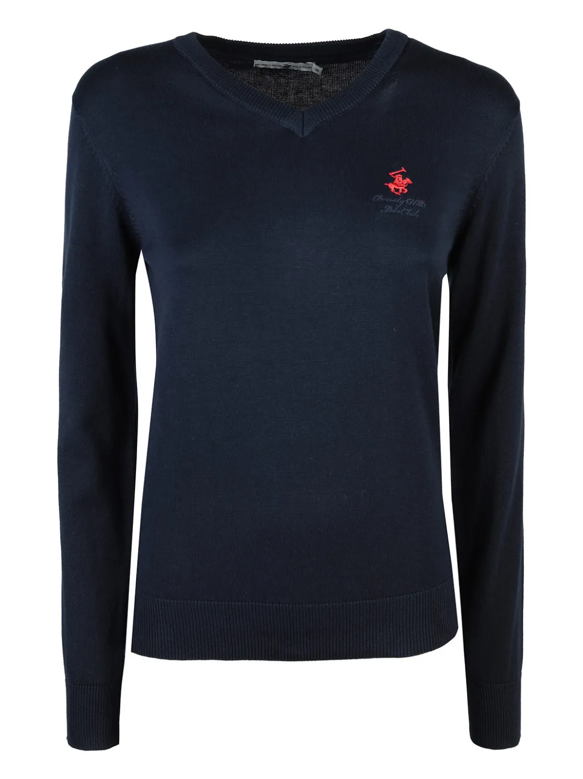Polo Club Pullover donna in cotone scollo V