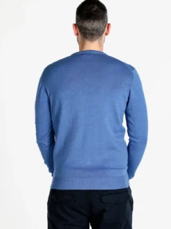 Polo Club Pullover girocollo da uomo in cotone