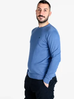 Polo Club Pullover girocollo da uomo in cotone