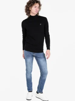Polo Club Pullover in maglia da uomo con collo a lupetto