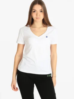 Polo Club T-shirt donna manica corta scollo a V