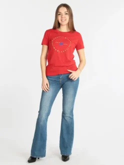 Polo Club T-shirt manica corta donna con logo