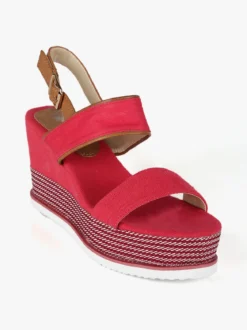 Port'Er Sandali donna in tessuto con zeppa