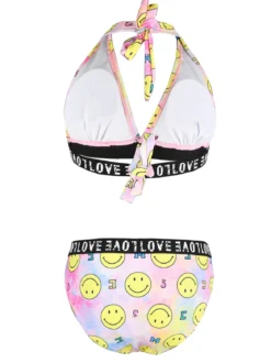Power Flower Costume bambina 2 pezzi con stampe Smile