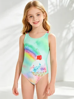 Power Flower Costume intero da bambina con stampa