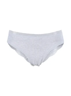Power Flower Slip donna con pizzo dietro - grigio