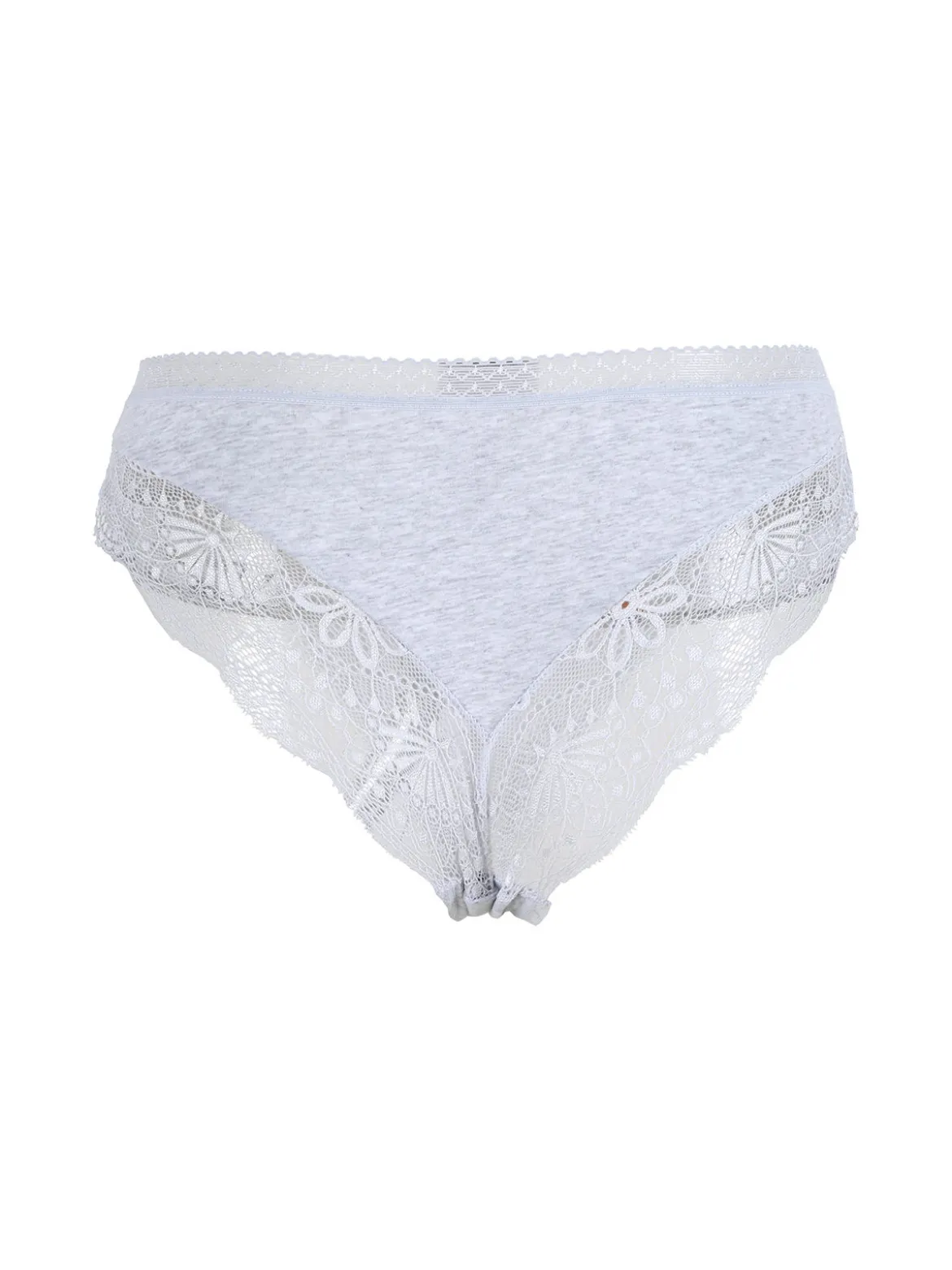 Power Flower Slip donna con pizzo dietro - grigio