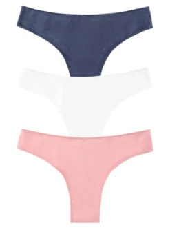 Power Flower Slip donna in cotone. Confezione da 3 paia