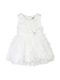Pretty Baby Abito da cerimonia per neonate in tulle con fiocco per capelli