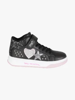 Primigi Sneakers alte da ragazza con cinturino a strappo e borchie