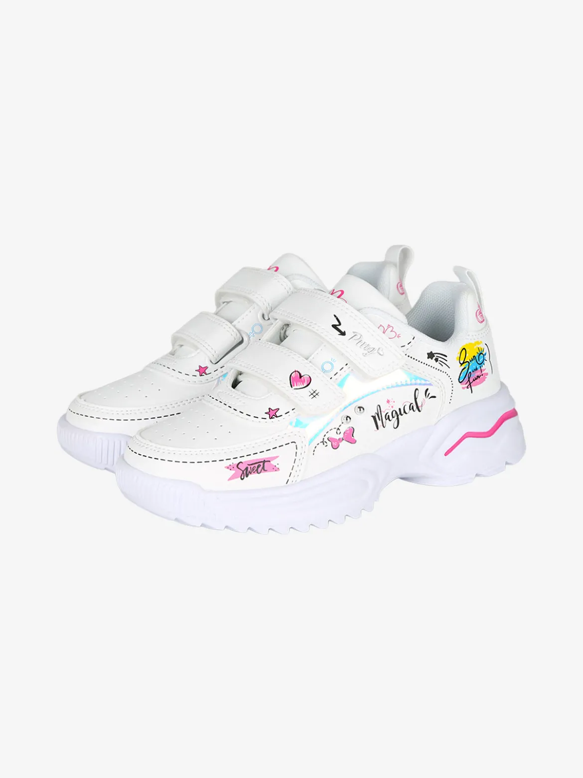 Primigi Sneakers da ragazza con strappi - bianco
