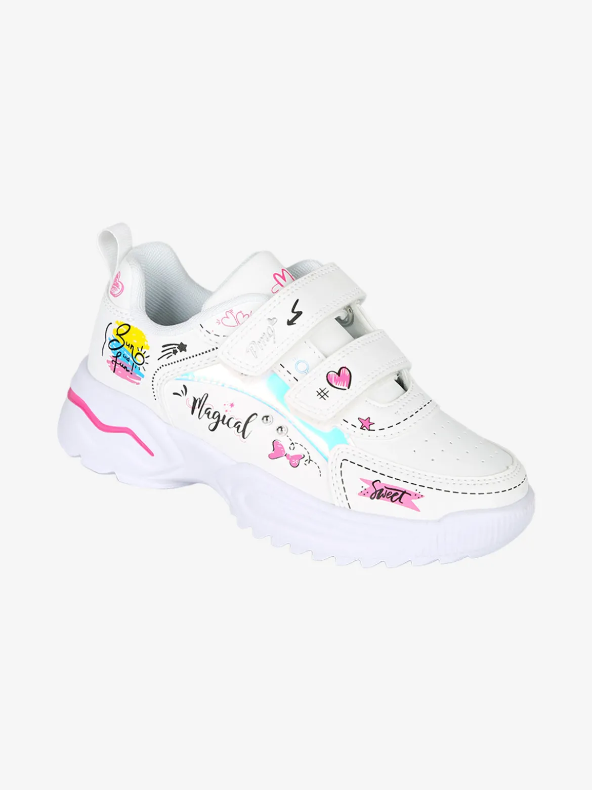 Primigi Sneakers da ragazza con strappi - bianco