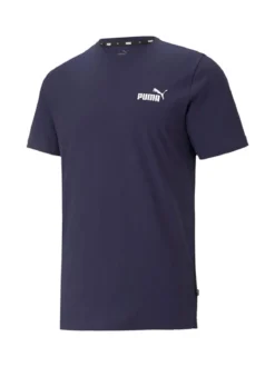 Puma ESS Small No.1 Logo Tee T-shirt uomo - blu scuro