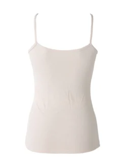 Pura Top donna a costine in bamboo - sabbia