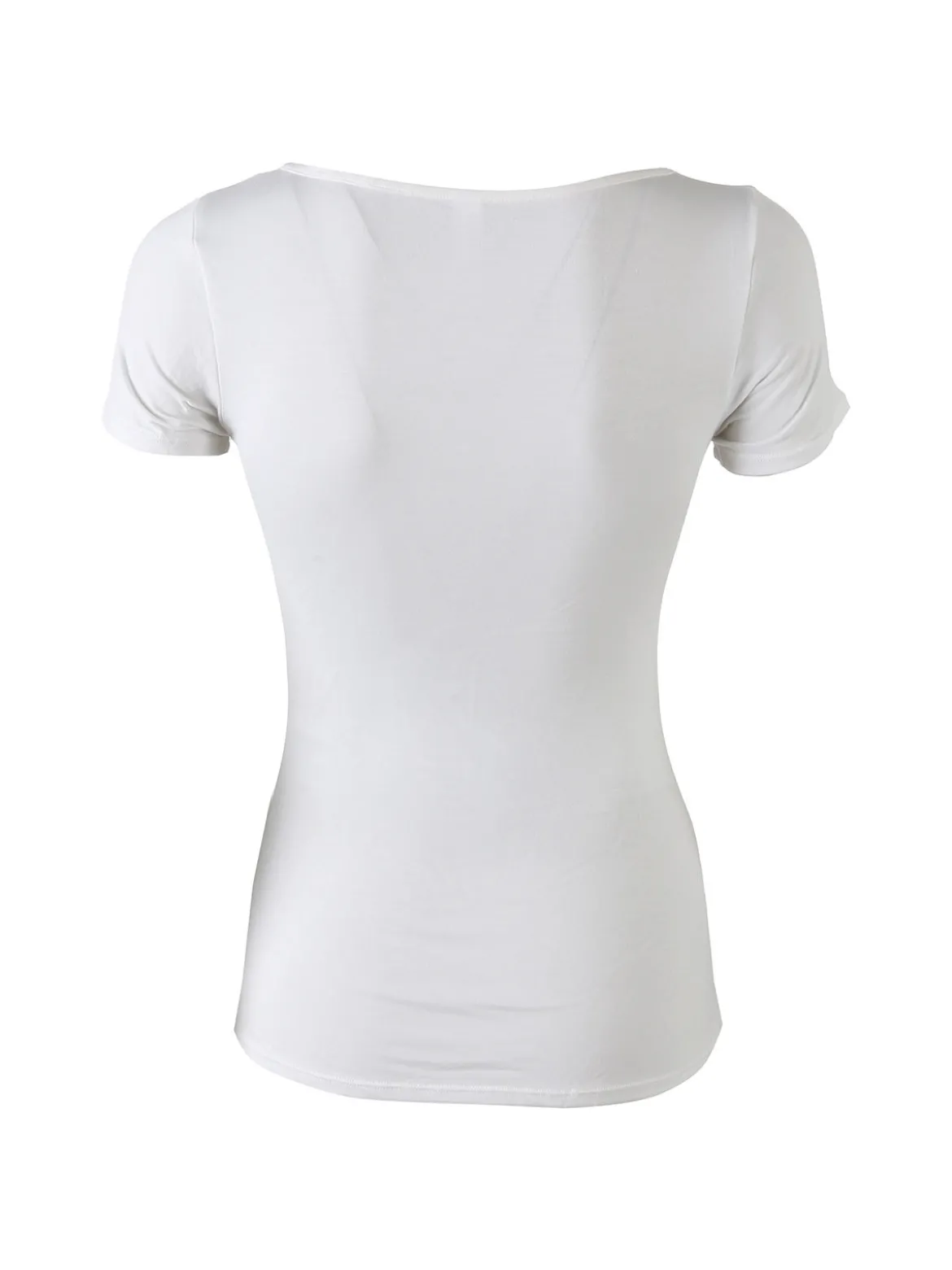 Pura T-shirt intima da donna in bamboo - bianco