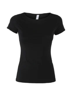 Pura T-shirt intima da donna in bamboo - nero