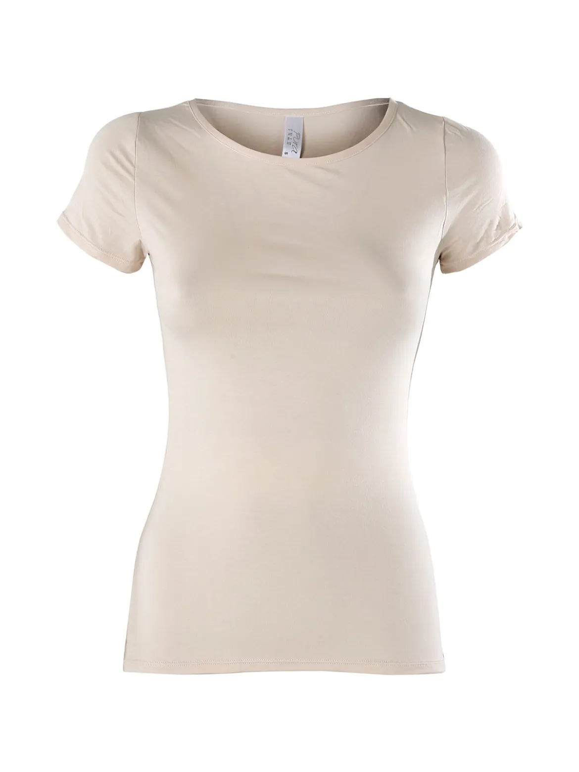 Pura T-shirt intima da donna in bamboo - sabbia
