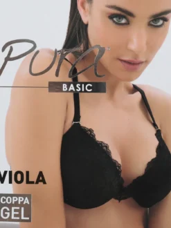 Pura VIOLA Reggiseno push-up in gel coppa B con ferretto