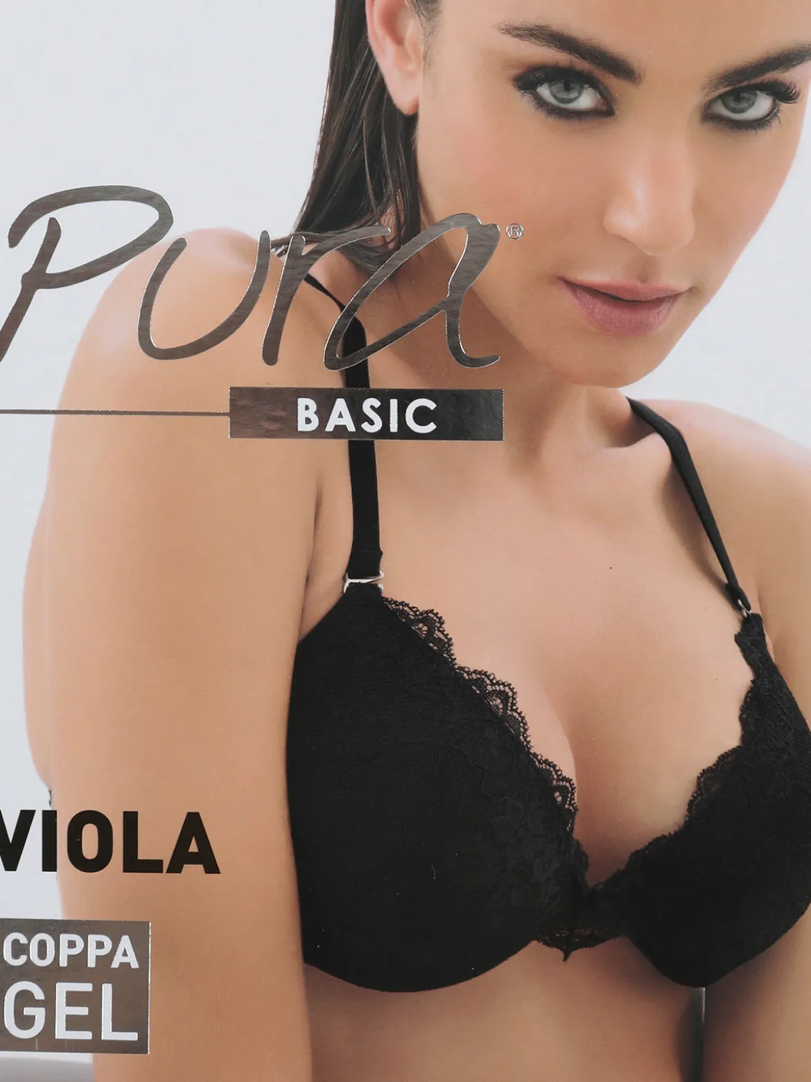 Pura VIOLA Reggiseno push-up in gel coppa B con ferretto