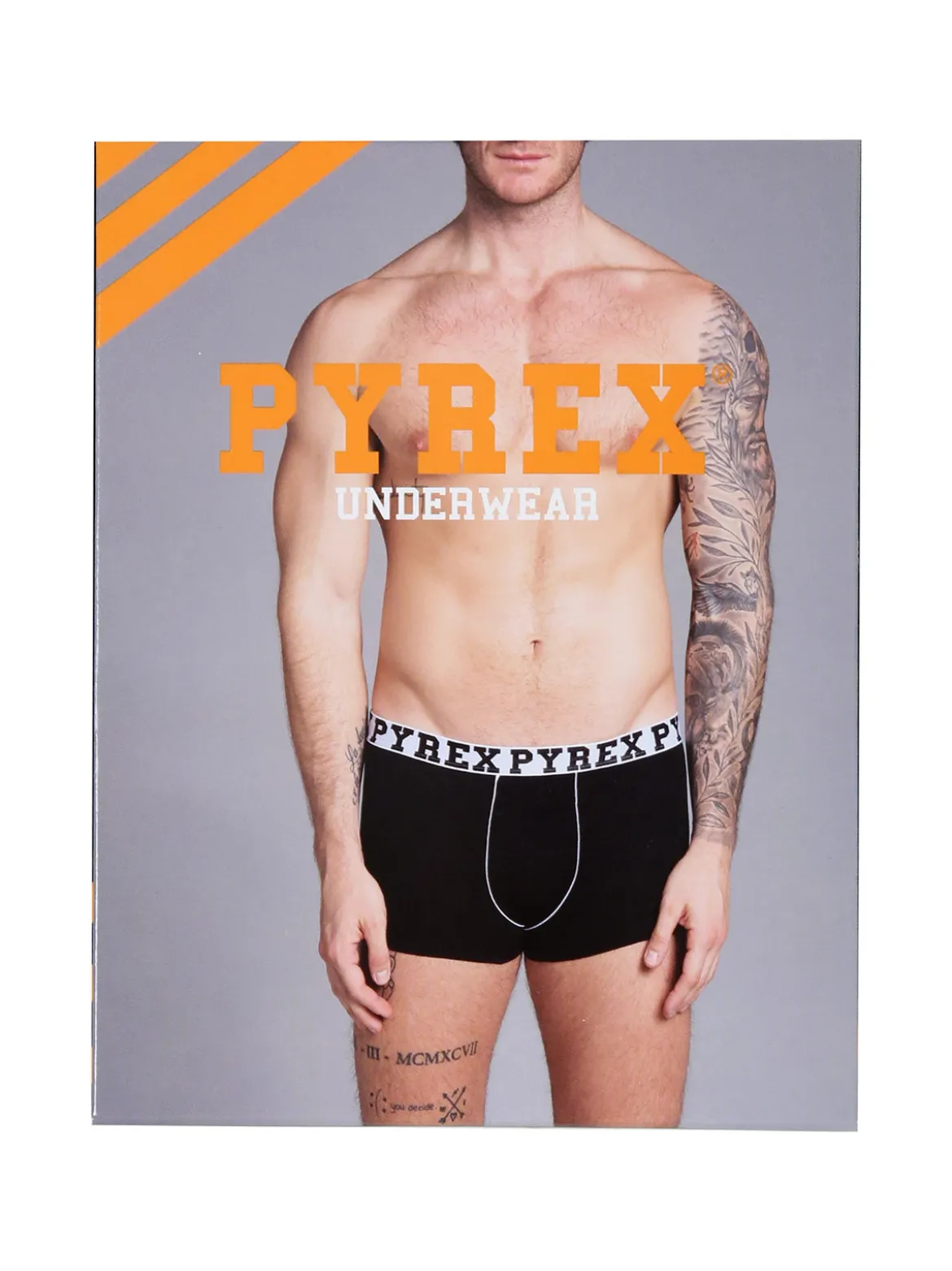 Pyrex Boxer uomo in cotone - grigio