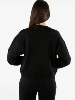 Pyrex Felpa donna oversize con logo - nero