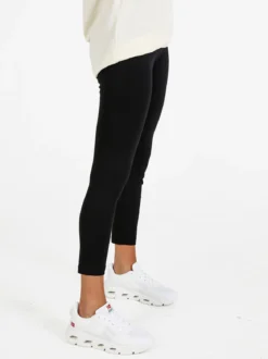 Pyrex Leggings donna sportivi in cotone con logo - nero