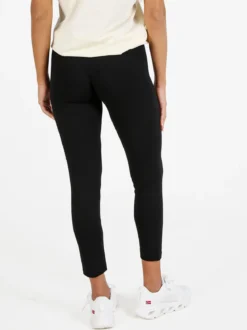 Pyrex Leggings donna sportivi in cotone con logo - nero