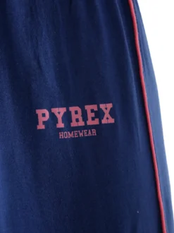 Pyrex Pigiama lungo da donna in cotone con logo - fucsia