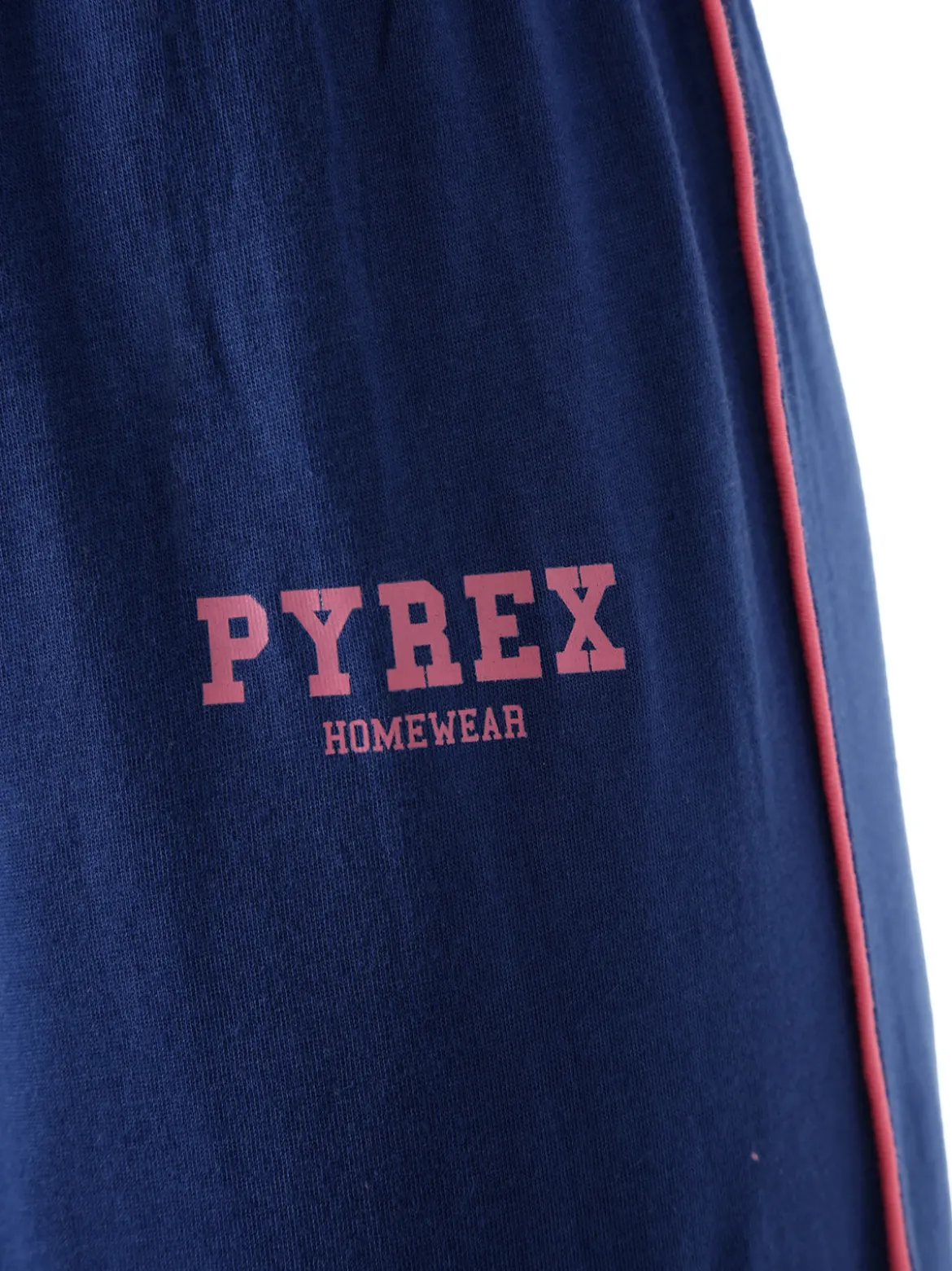 Pyrex Pigiama lungo da donna in cotone con logo - fucsia