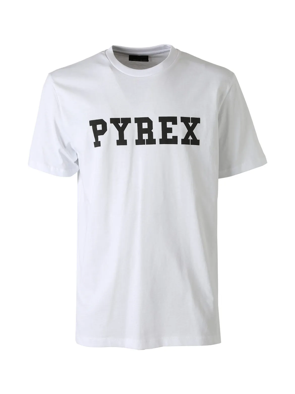 Pyrex T-shirt da uomo in cotone con logo - bianco