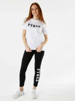 Pyrex T-shirt donna in cotone con logo - bianco