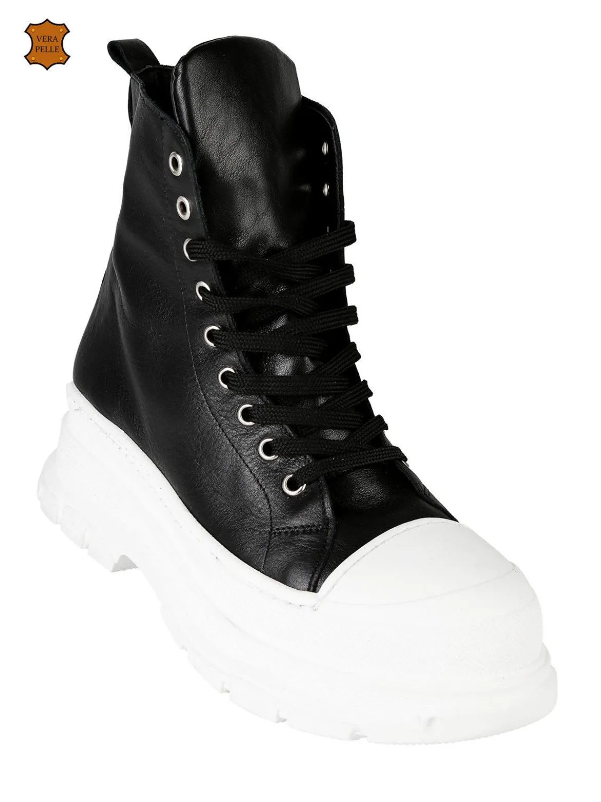 Queen Helena Genny Sneakers alte in pelle donna