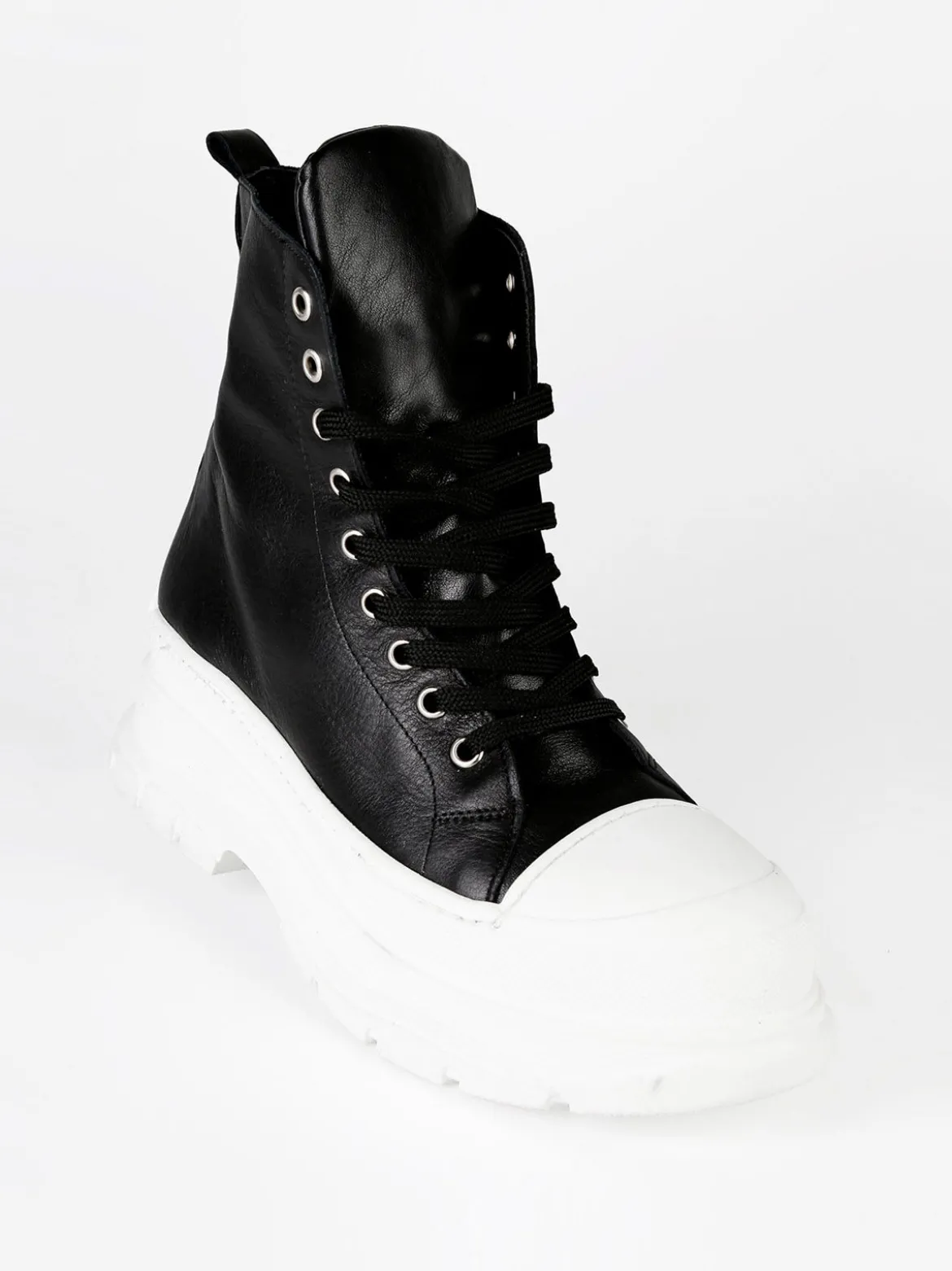 Queen Helena Genny Sneakers alte in pelle donna