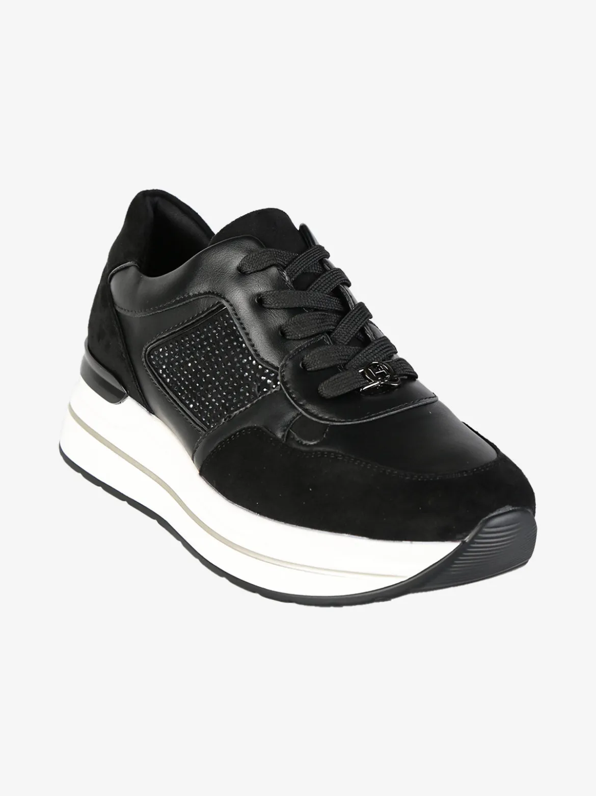 Queen Helena Sneakers donna con strass e platform