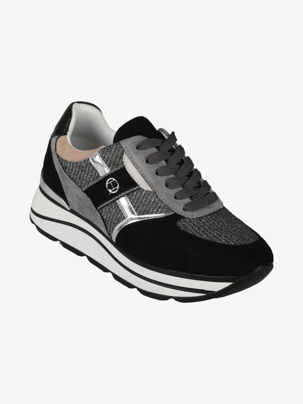 Queen Helena Sneakers donna scamosciate con platform