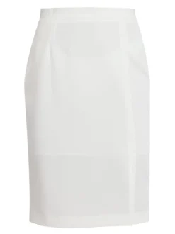 Radaus Gonna longuette donna con spacco - bianco