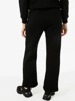 Raggi Lunari Pantaloni da donna in felpa a gamba larga con coulisse - nero