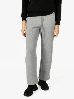 Raggi Lunari Pantaloni da donna in felpa a gamba larga con coulisse - grigio